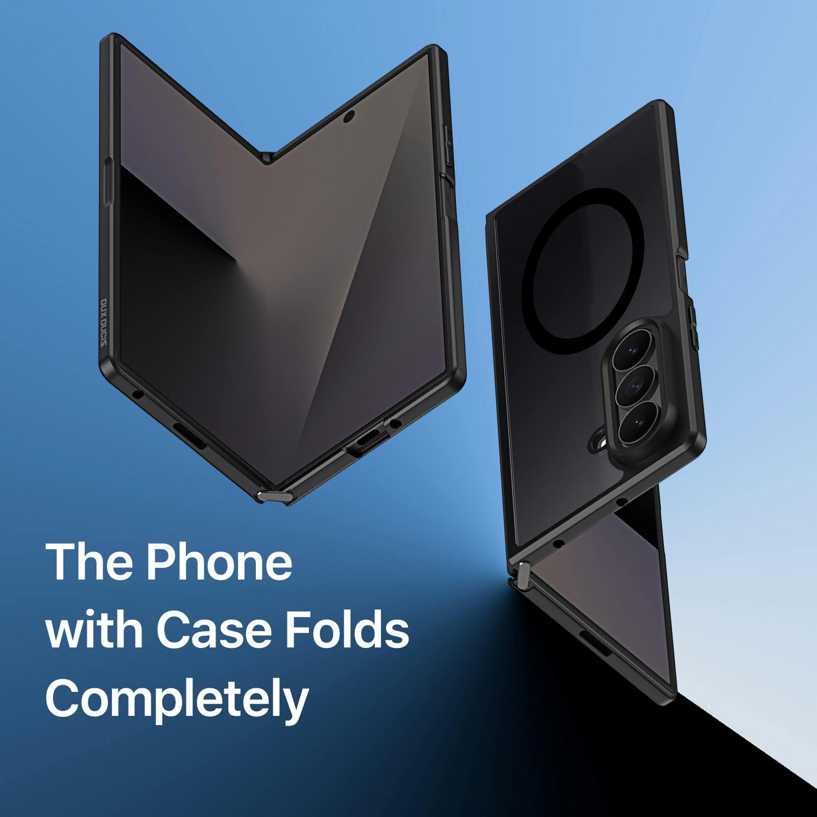 DUX DUCIS Samsung Galaxy Z Fold8 Aimo Series Qi2 Beschermhoesje Zwart