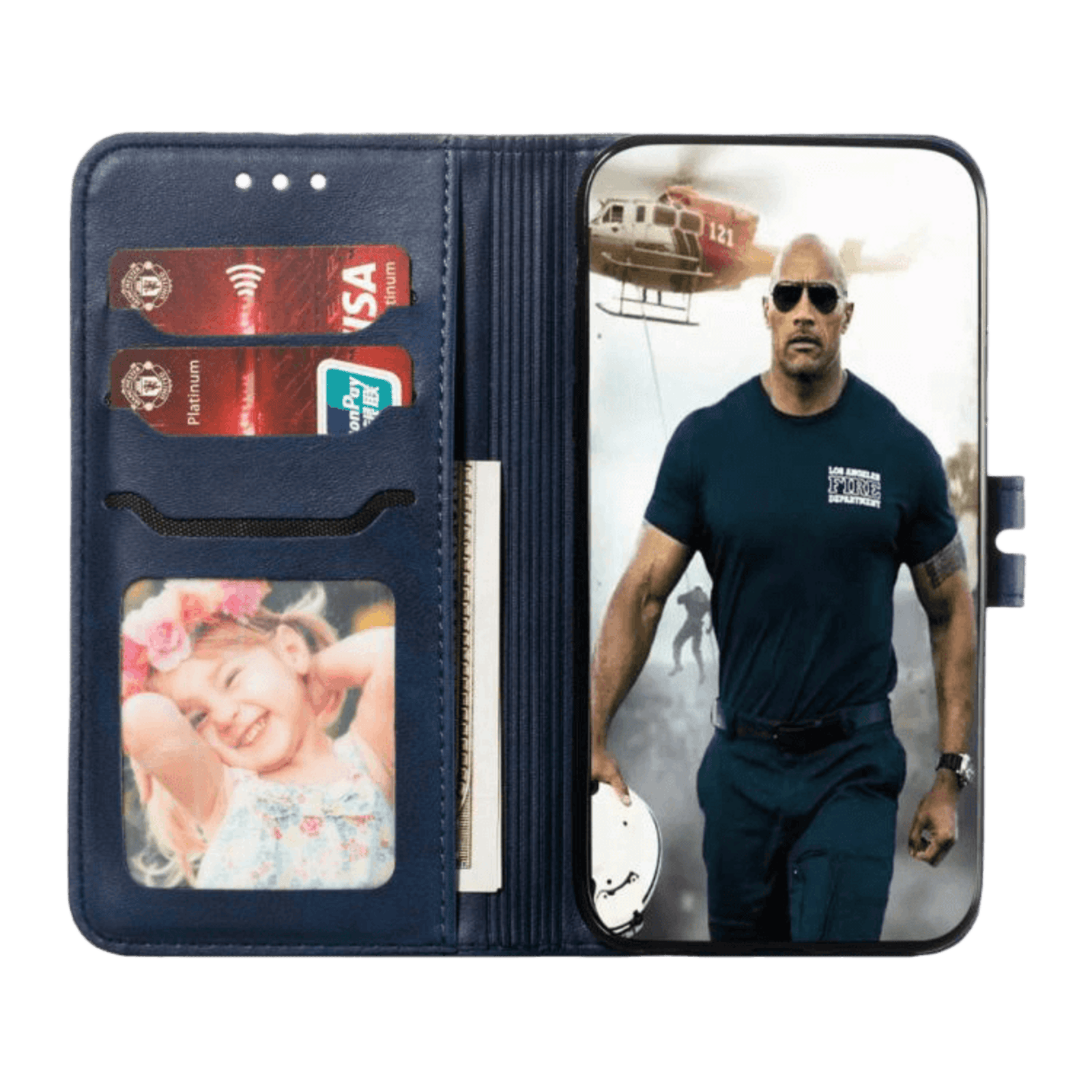 Comfycase Samsung Galaxy A41 Happy Kitten Bookcase Hoesje Blauw