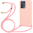 Mocaa Samsung Galaxy S21 Ultra Telefoonhoesje met Koord Roze