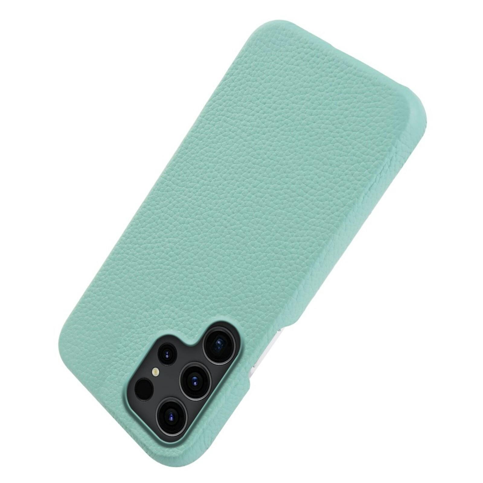 Fashion Samsung Galaxy S26 Ultra Magnetisch Hoesje Echt Leer Groen