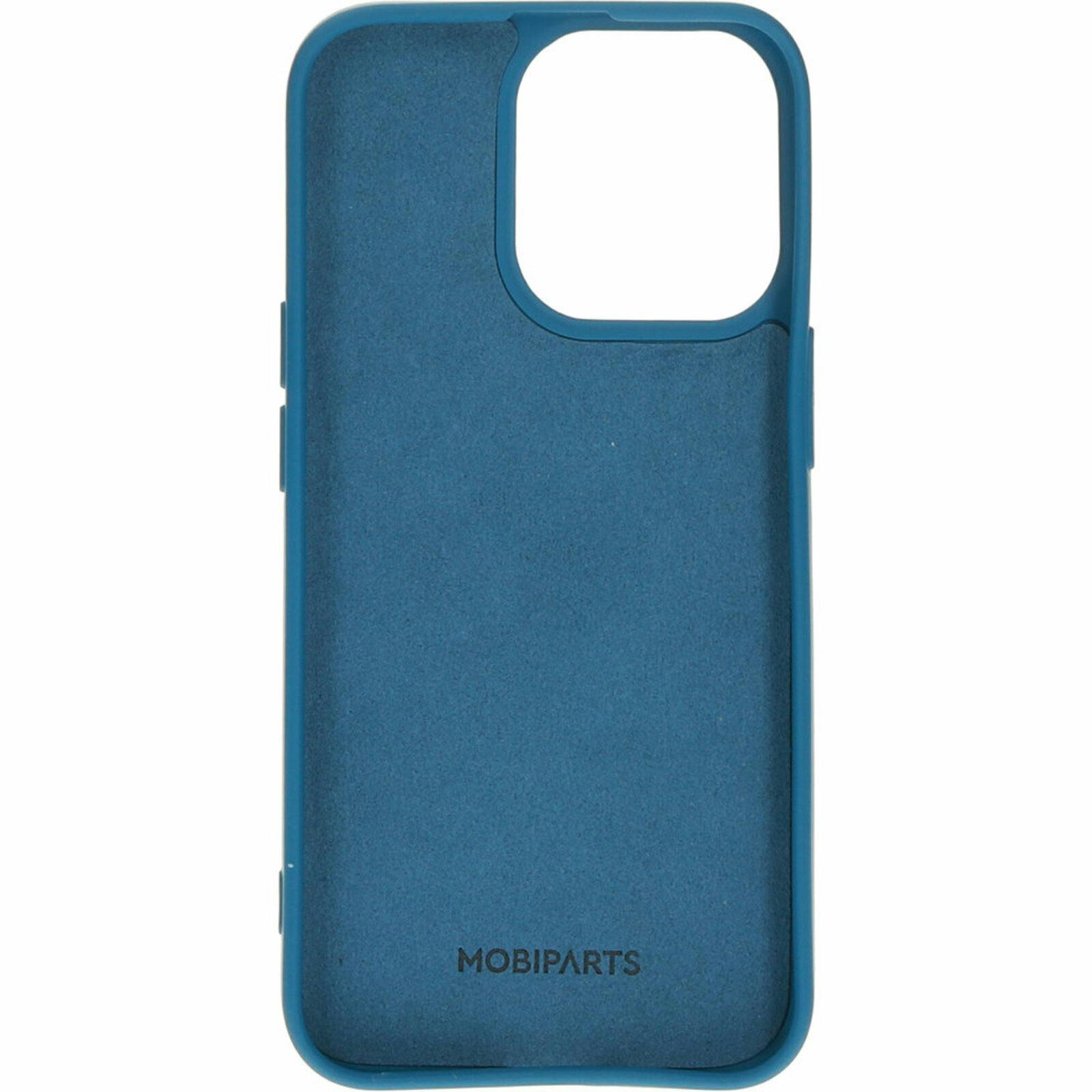 Mobiparts iPhone 13 Pro Siliconen Hoesje Blueberry Blue