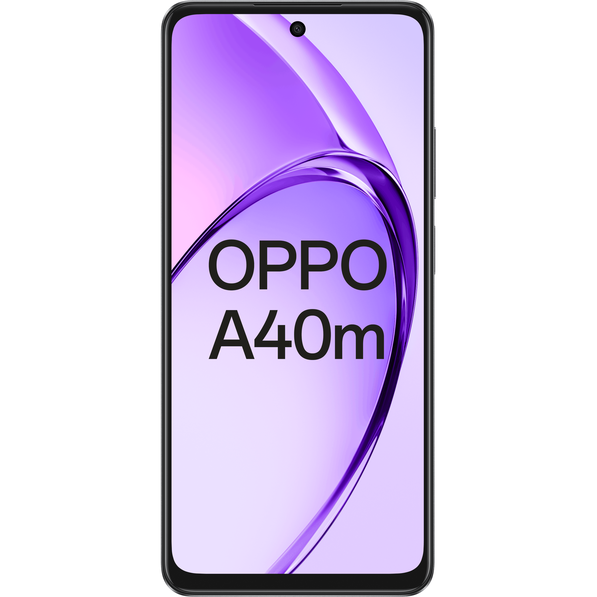 OPPO A40M Sparkle Black - Voorkant