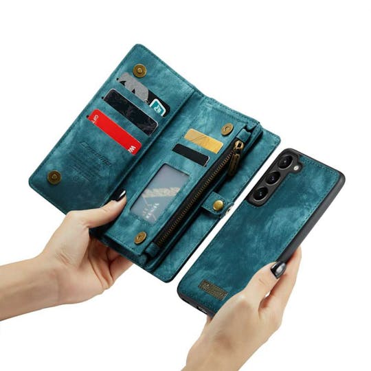 CaseMe Samsung Galaxy S23 Plus wallet hoesje - Blauw