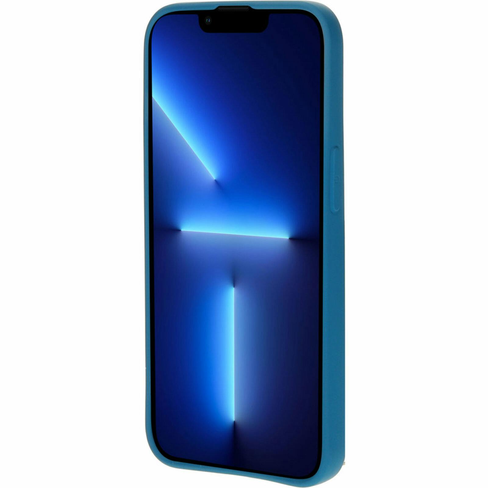 Mobiparts iPhone 13 Pro Siliconen Hoesje Blueberry Blue