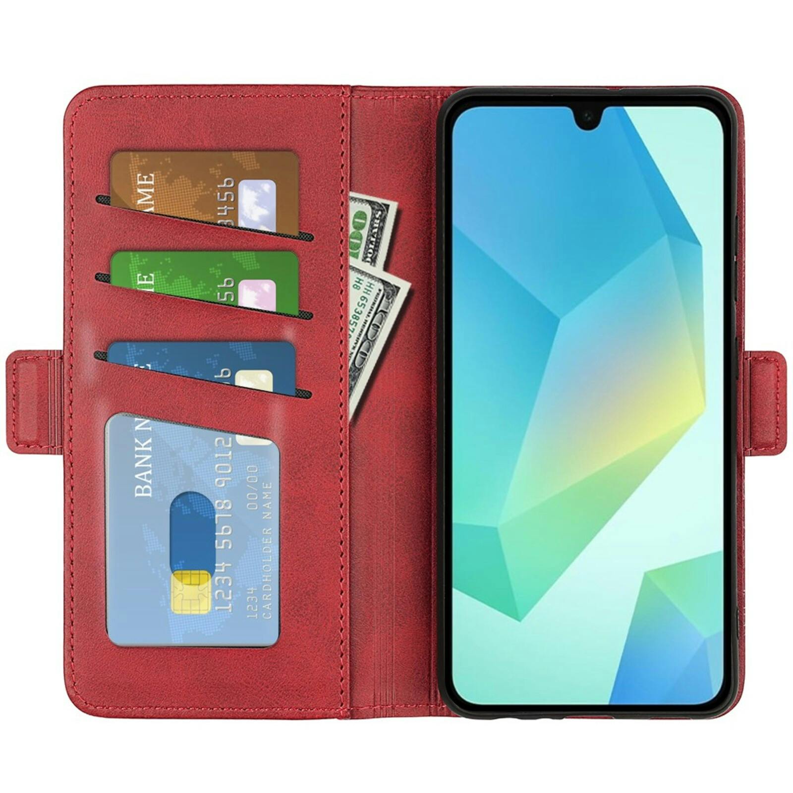 Comfycase Samsung Galaxy A17 (5G) Bookcase Hoesje Rood