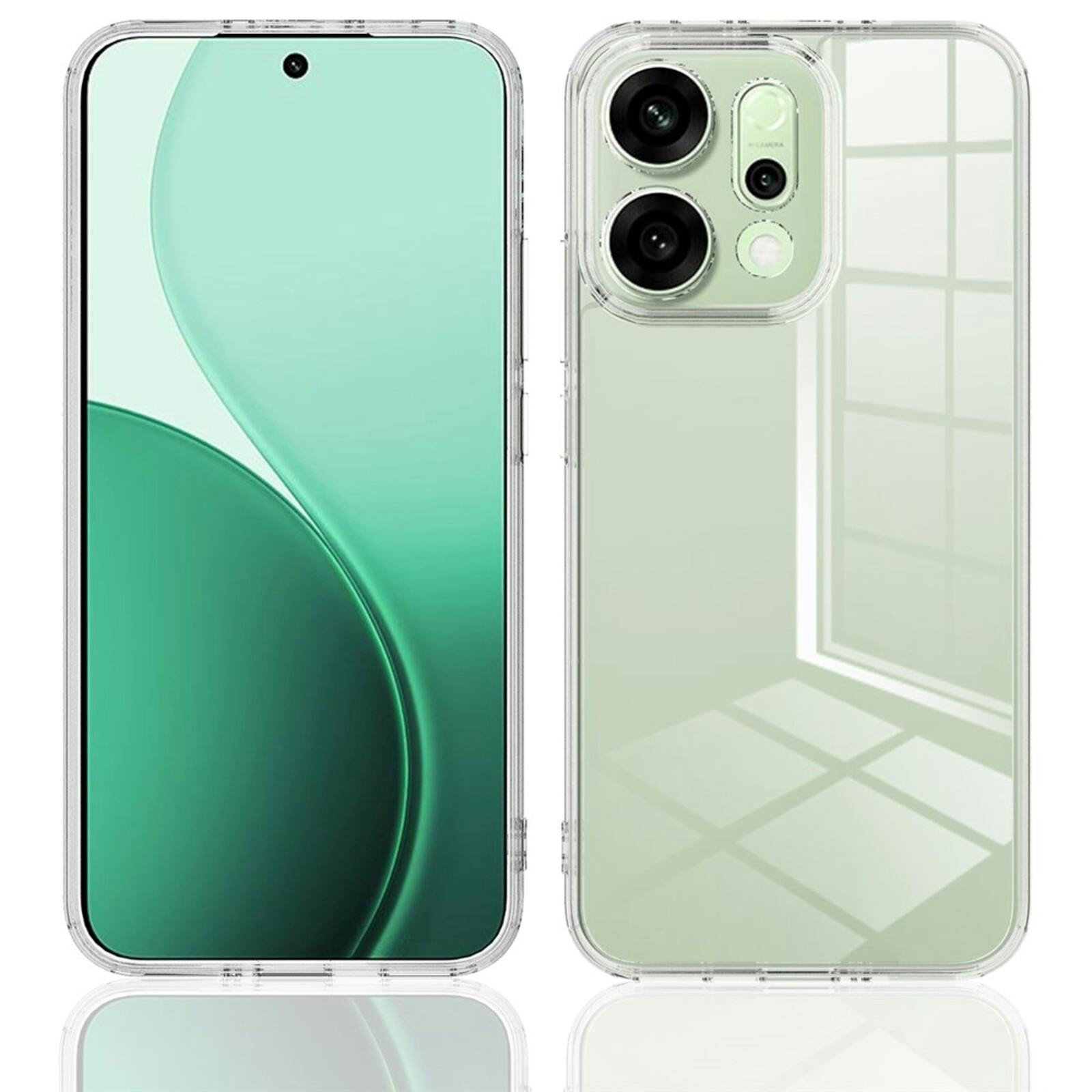 CaseBody Oppo Reno14 5G Airbag Hoesje Transparant