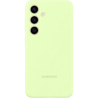 Samsung Galaxy S24 Siliconen Hoesje Groen - Voorkant