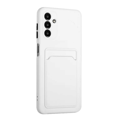 CaseBody Samsung Galaxy A14 Telefoonhoesje met Kaarthouder Wit
