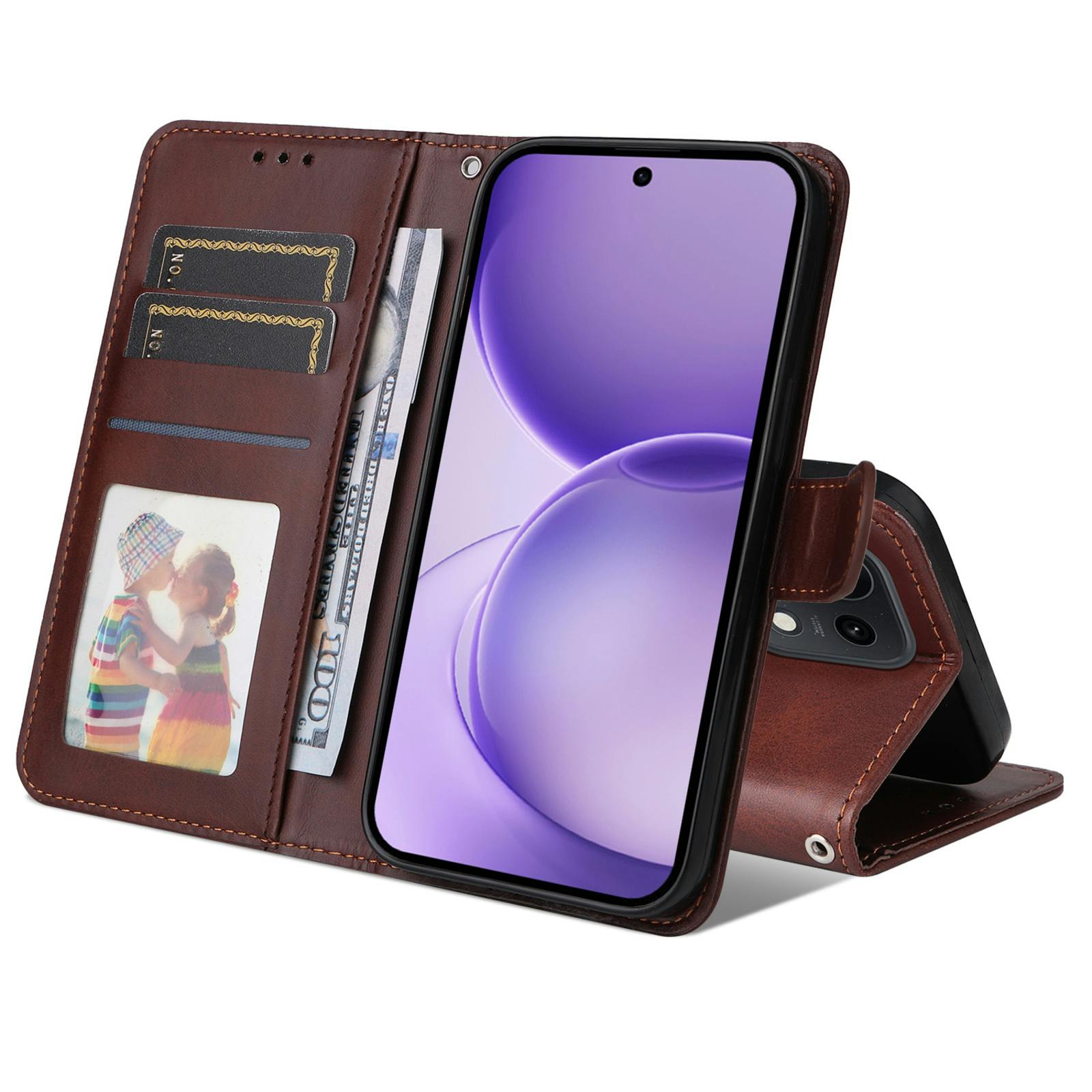 Comfycase OPPO Reno16 (Pro) 5G Bookcase Bruin