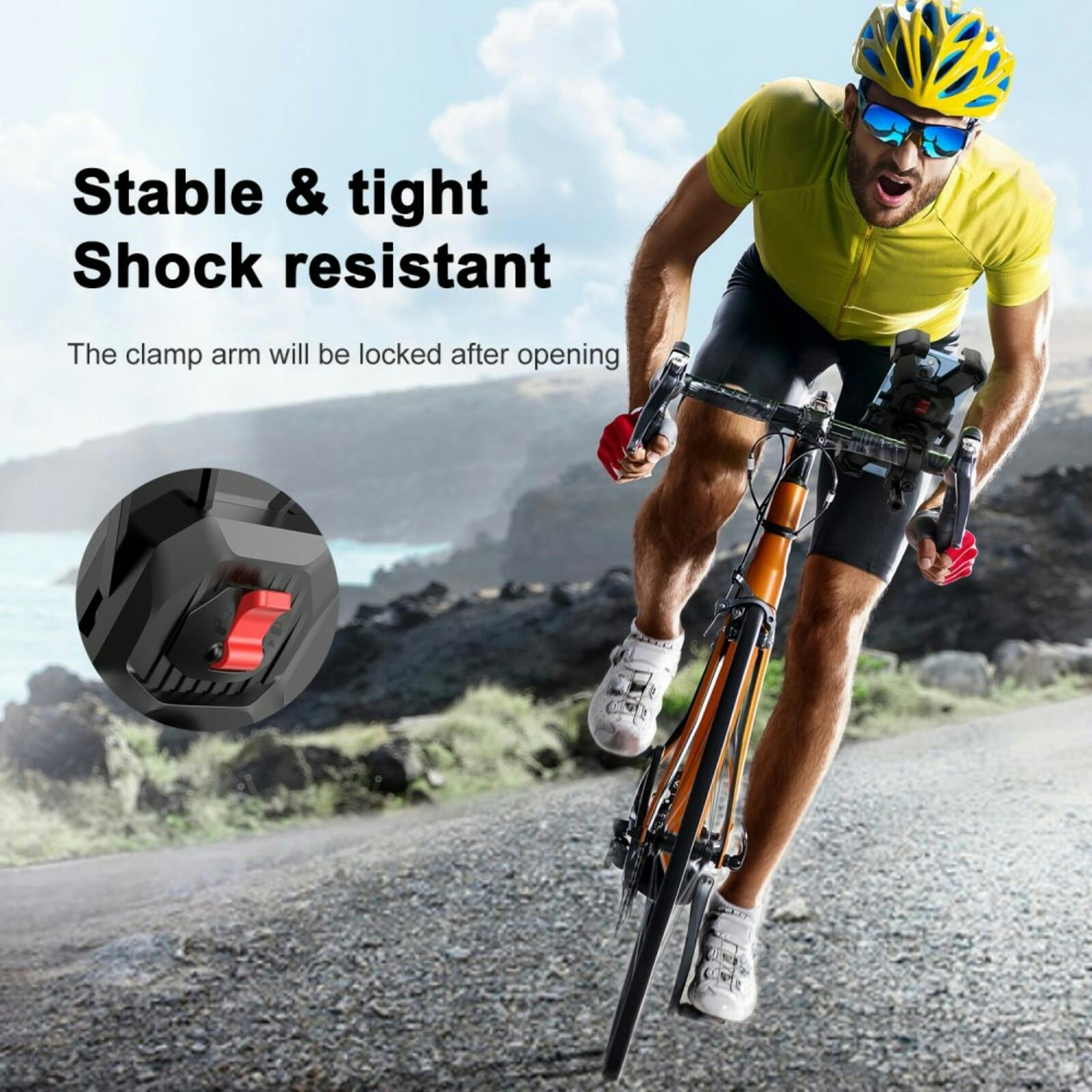 Joyroom Extra Stevige Fietshouder Zwart