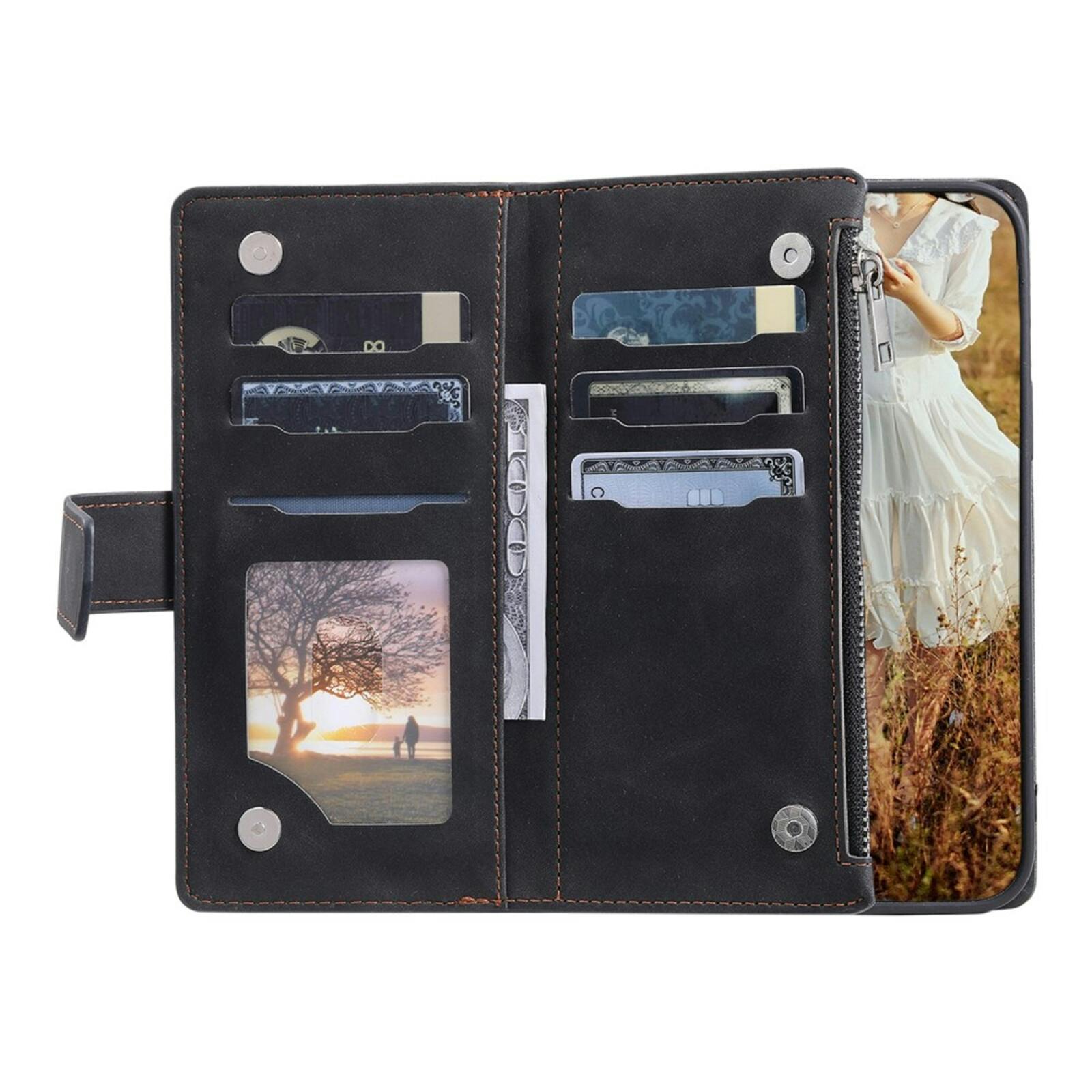 TwoTone Samsung Galaxy S25 FE Wallet Hoesje Zwart