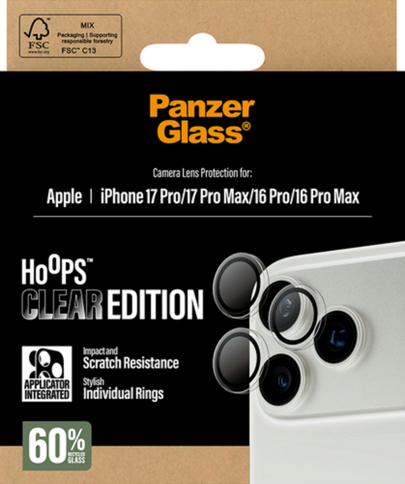 PanzerGlass iPhone 17 Pro (Max) Hoops Camera Lens Protector