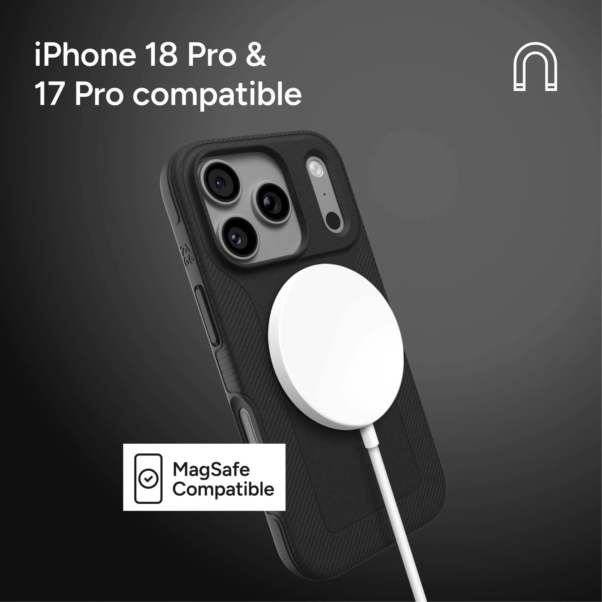 ZAGG iPhone 17 Pro / 18 Pro Luxe MagSafe Hoesje Zwart