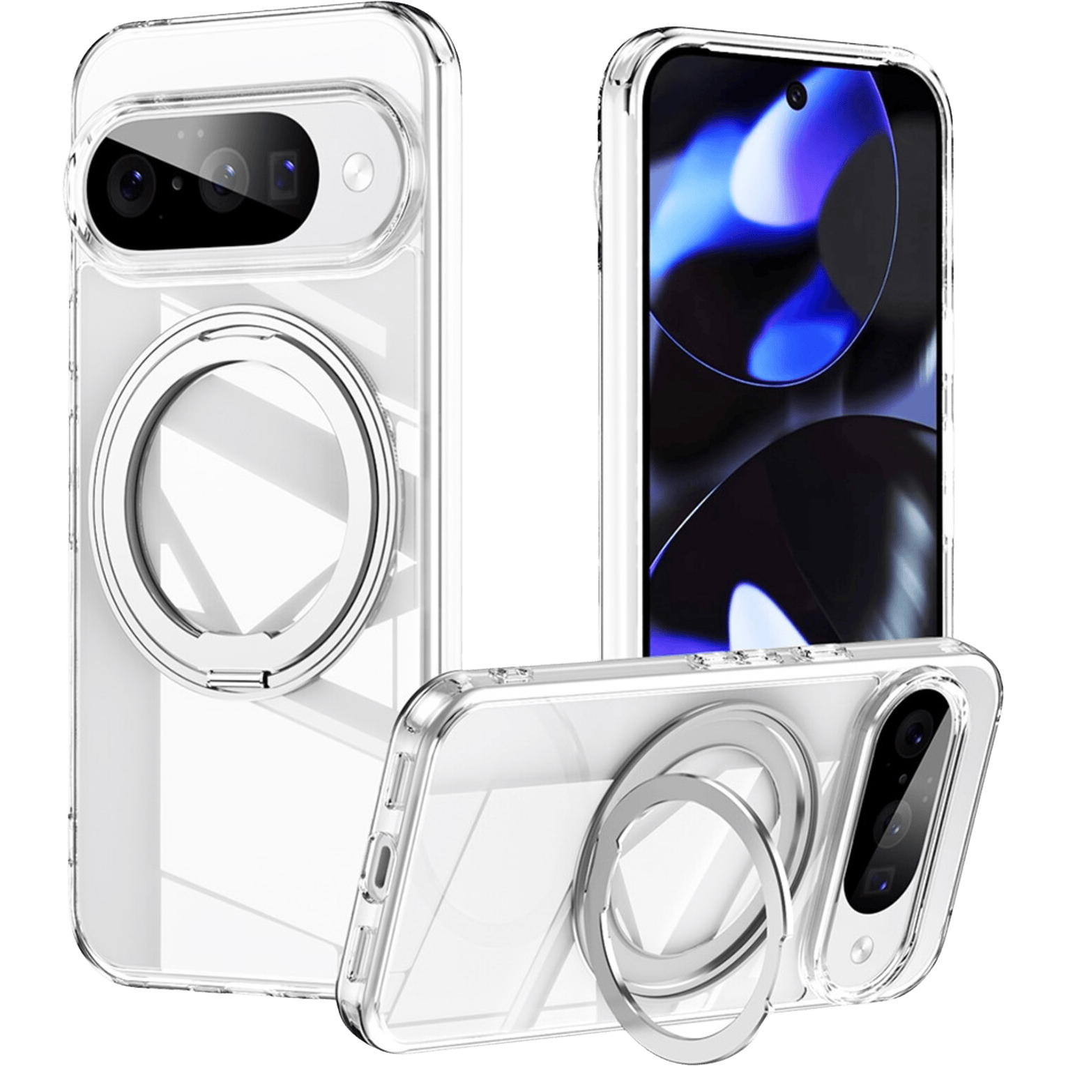 CaseBody Google Pixel 10 (Pro) MagSafe Kickstand Hoesje Transparant