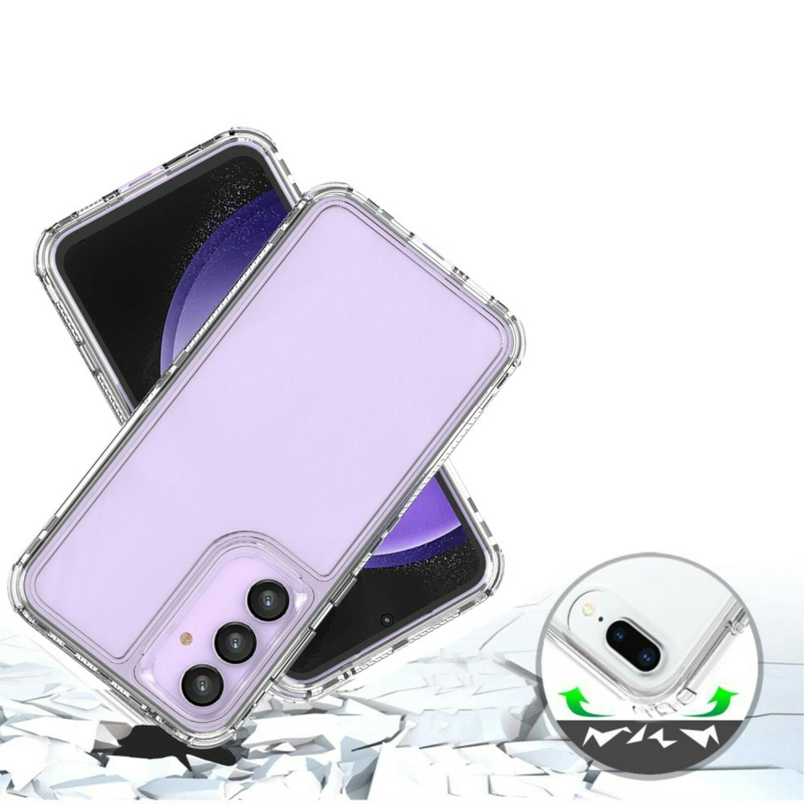 Mocaa Samsung S23 FE Full Body Beschermhoes Transparant