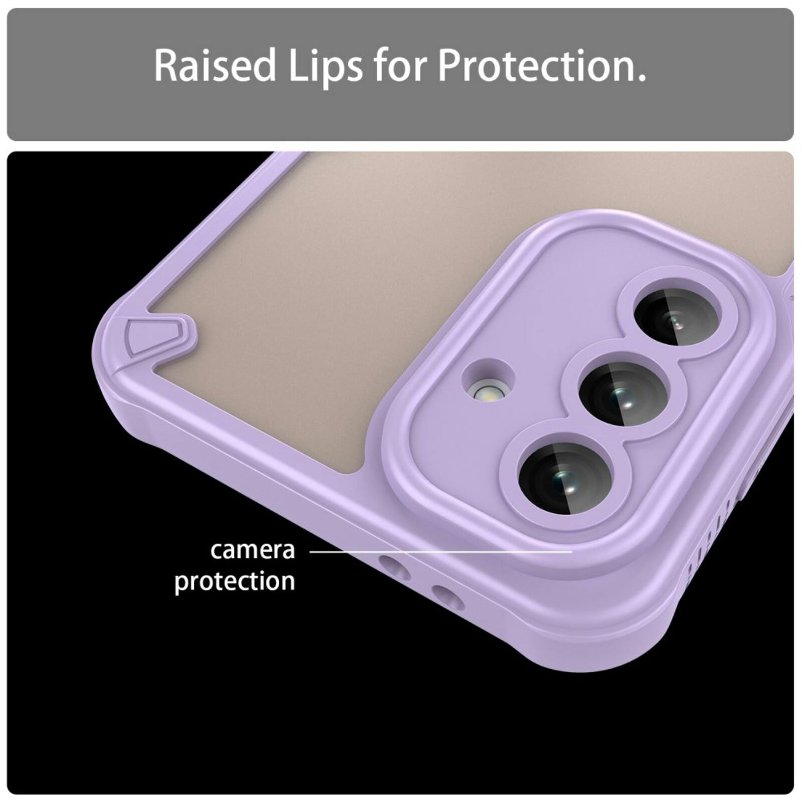 Mocaa Samsung Galaxy A56 Lichtgewicht Rugged Beschermhoesje Paars