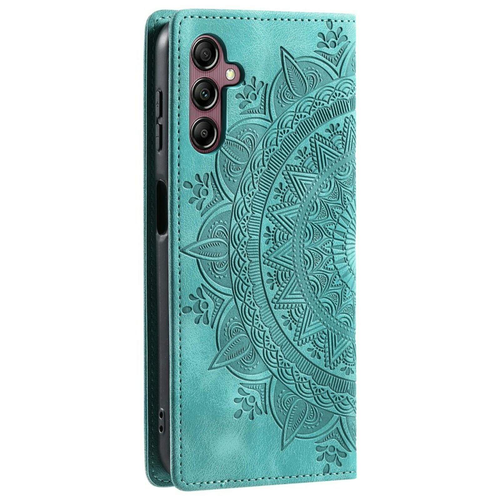 Comfycase Samsung Galaxy A54 Zacht Mandala Book Hoesje Groen