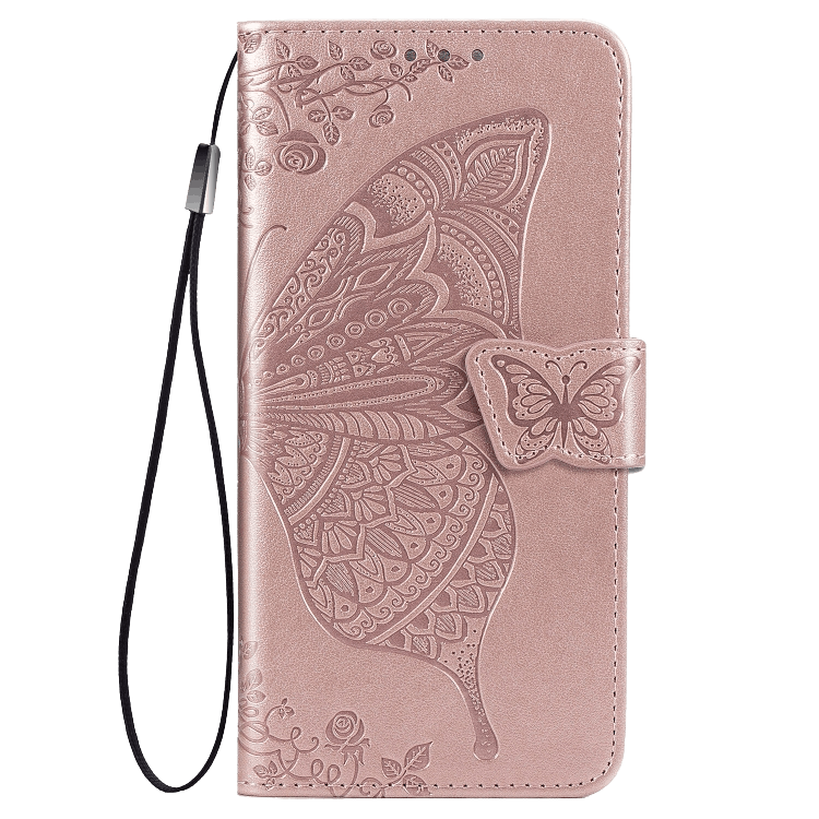 Comfycase P Smart 2020 Butterfly Booklet Telefoonhoesje Roségoud