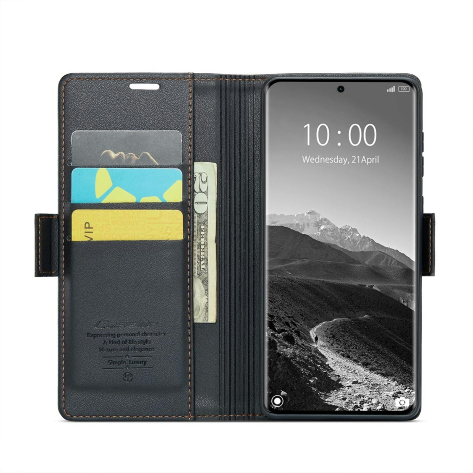 Caseme Xiaomi Redmi Note 14 Pro(+) Bookcase Hoesje Zwart