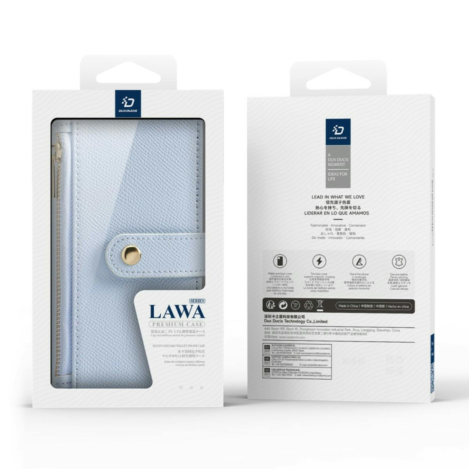 DUX DUCIS Apple iPhone 16 Pro Premium 2-in-1 Bookcase met MagSafe Hoesje Lila