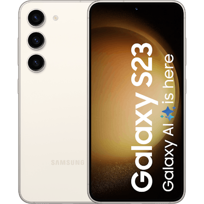 Samsung Galaxy S23 5G Cream - Voorkant & achterkant