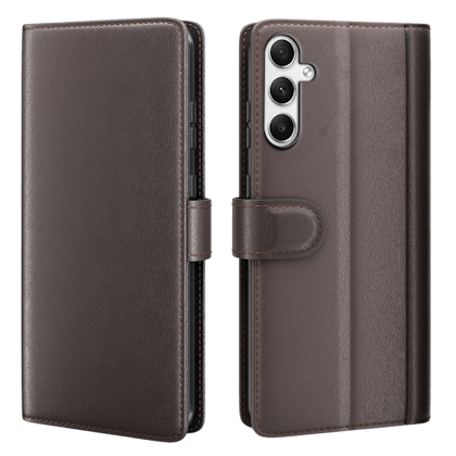 Fonexio Samsung Galaxy A35 Luxe Lederen Book Case Bruin