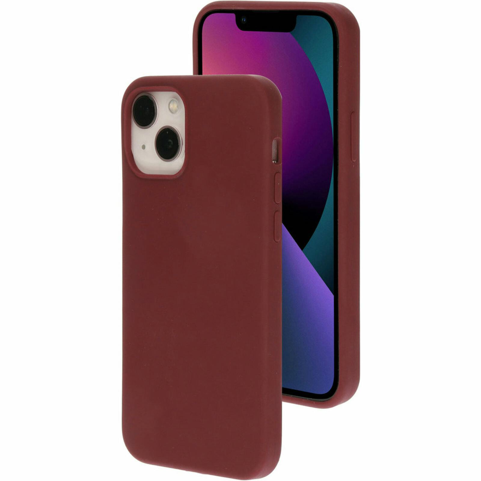 Mobiparts iPhone 13 Pro Siliconen Hoesje Plum Red