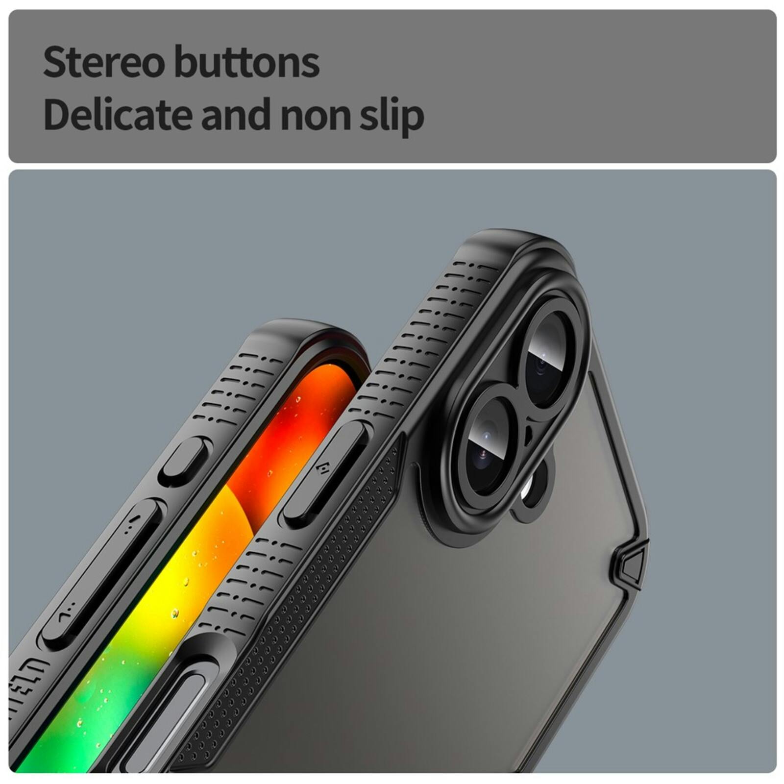 Mocaa Apple iPhone 17 Lichtgewicht Rugged Hoesje Zwart