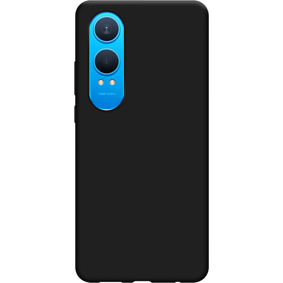 Just in Case OnePlus Nord CE4 Lite Siliconen (TPU) Hoesje Zwart - Achterkant