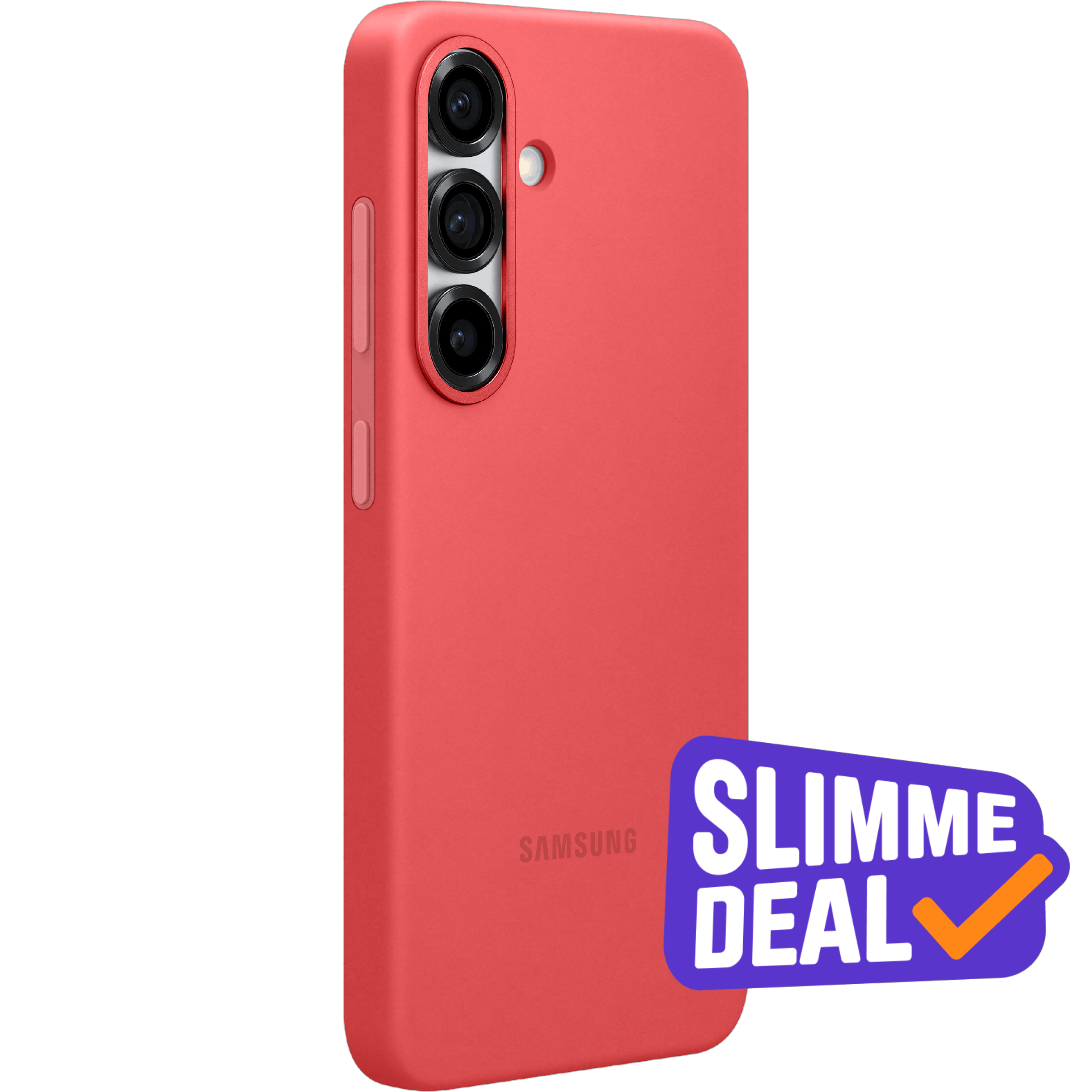 Samsung Galaxy S25 Siliconen Hoesje Rood
