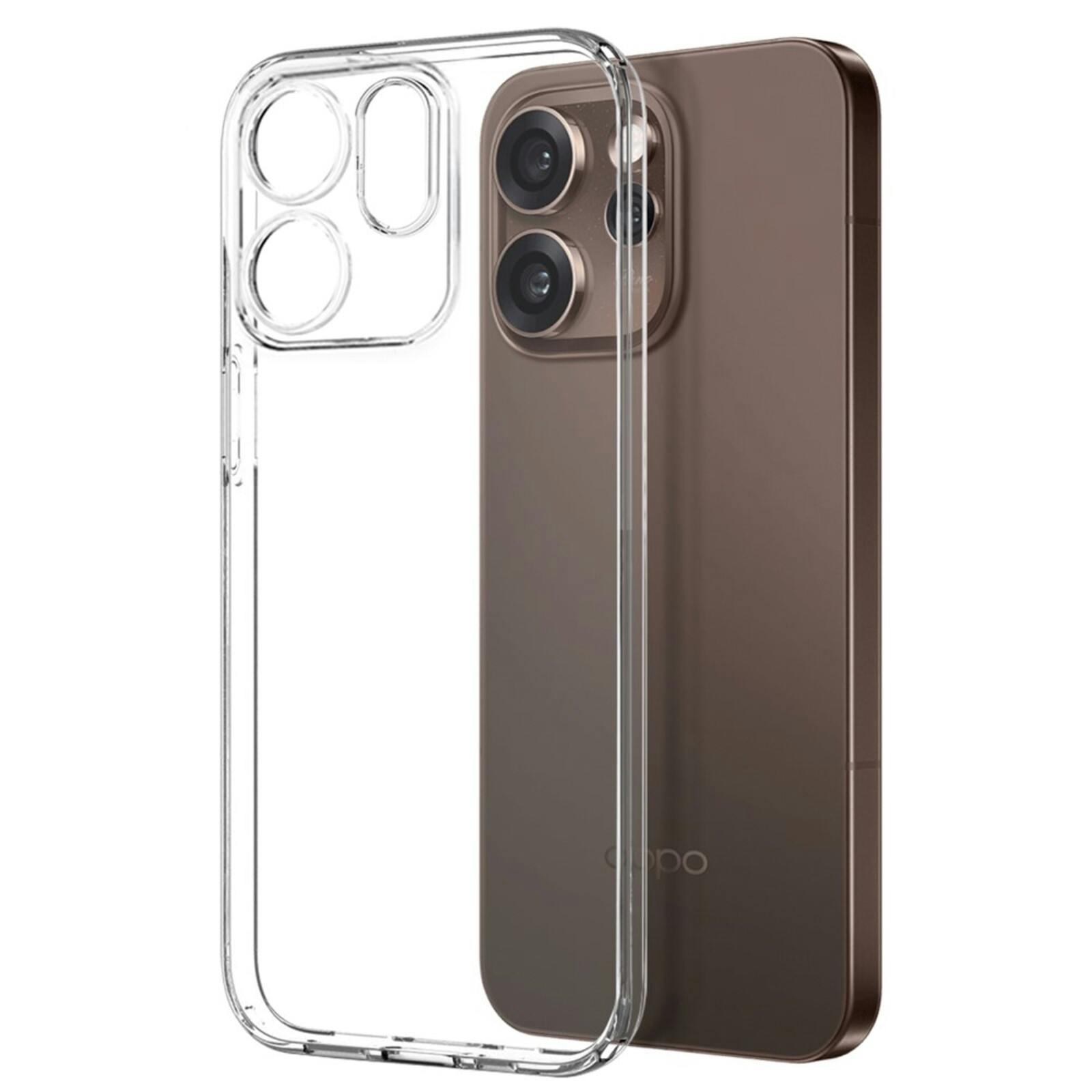 Northjo OPPO Reno15 Pro Max Hoesje en Screenprotector Transparant