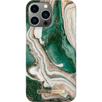 Ideal of Sweden iPhone 14 Pro Max Fashion Hoesje Golden Jade Marble - Voorkant