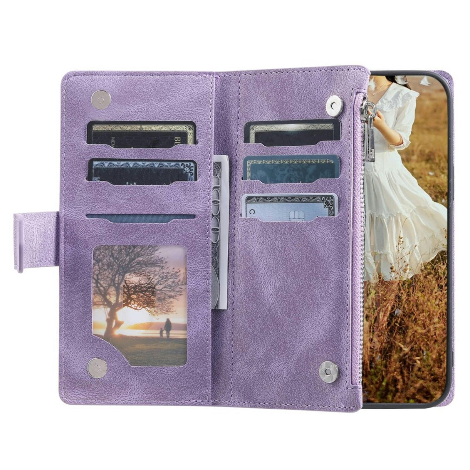 TwoTone Apple iPhone 16e Wallet Hoesje Paars