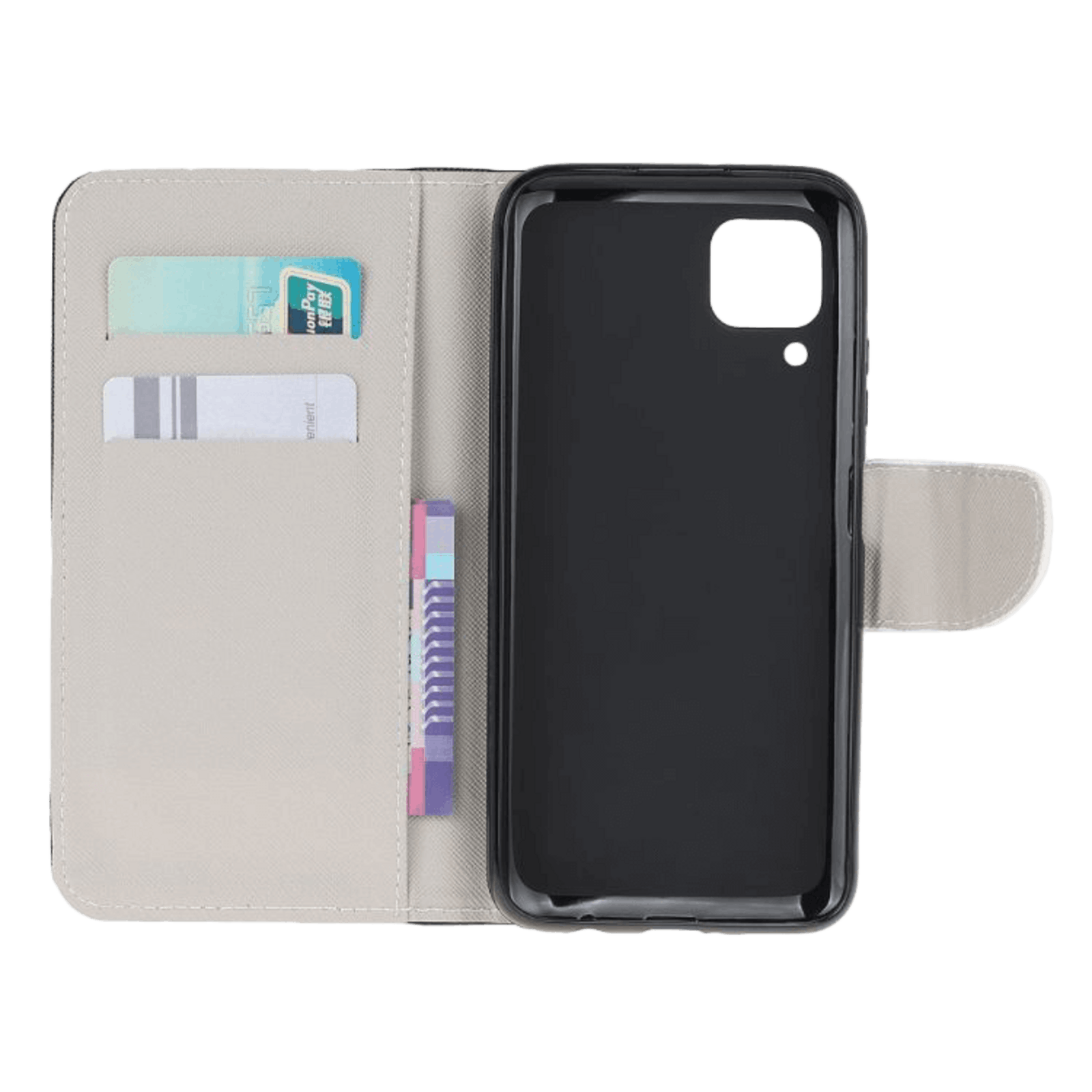 Comfycase Huawei P40 Lite Don't touch my bookcase hoesje Zwart