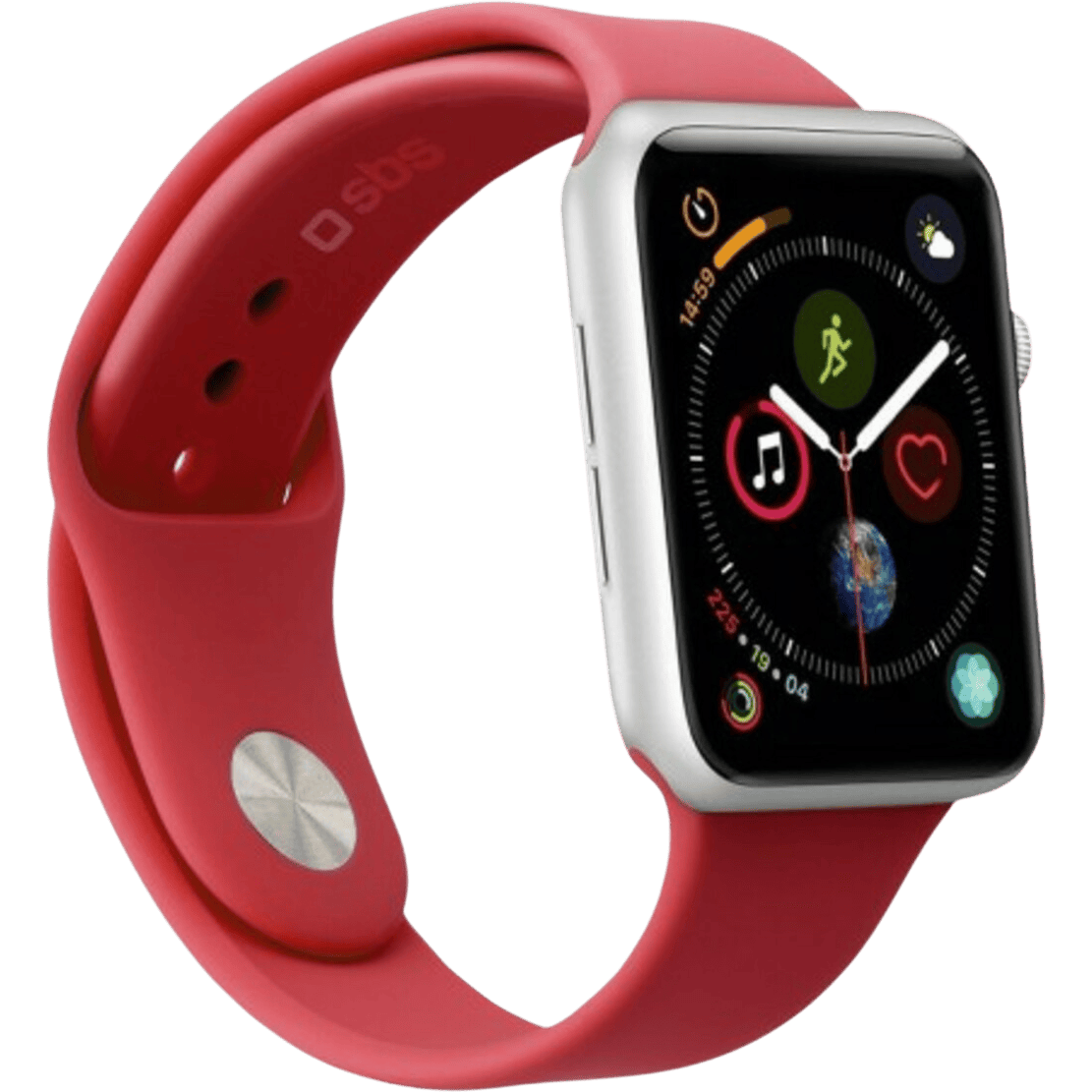 SBS Apple Watch Series 3/4/5/6/7/8/SE 44mm Band - Voorkant