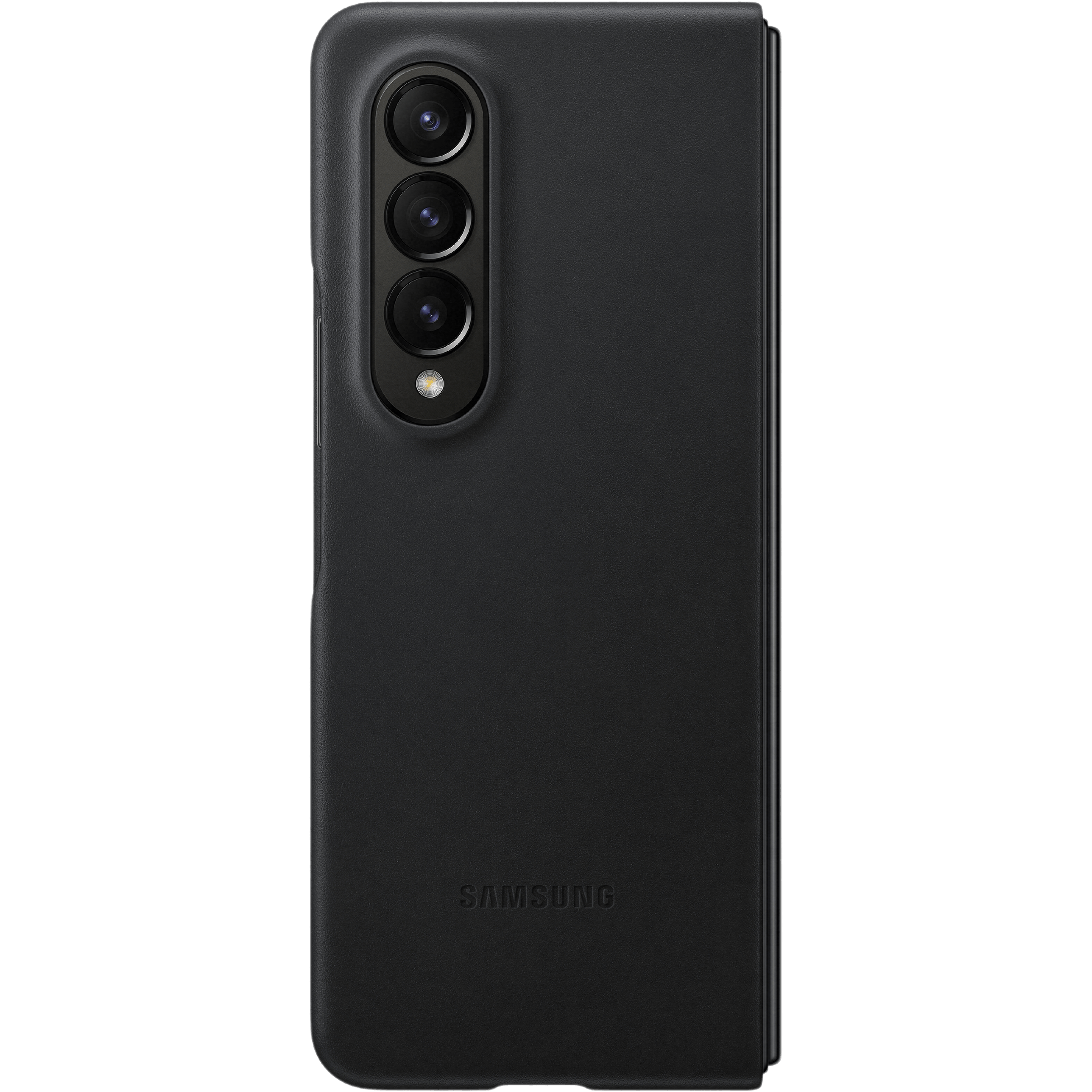 Samsung Galaxy Z Fold4 Leren Hoesje Zwart