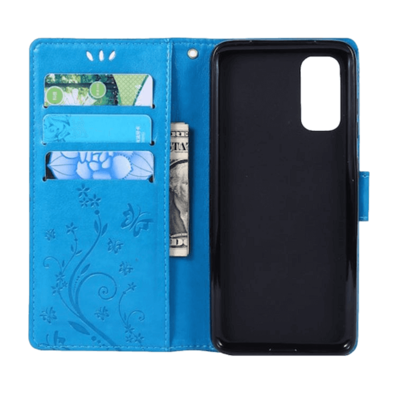 Mocaa Samsung Galaxy S20 Booklet Telefoonhoesje Blauw