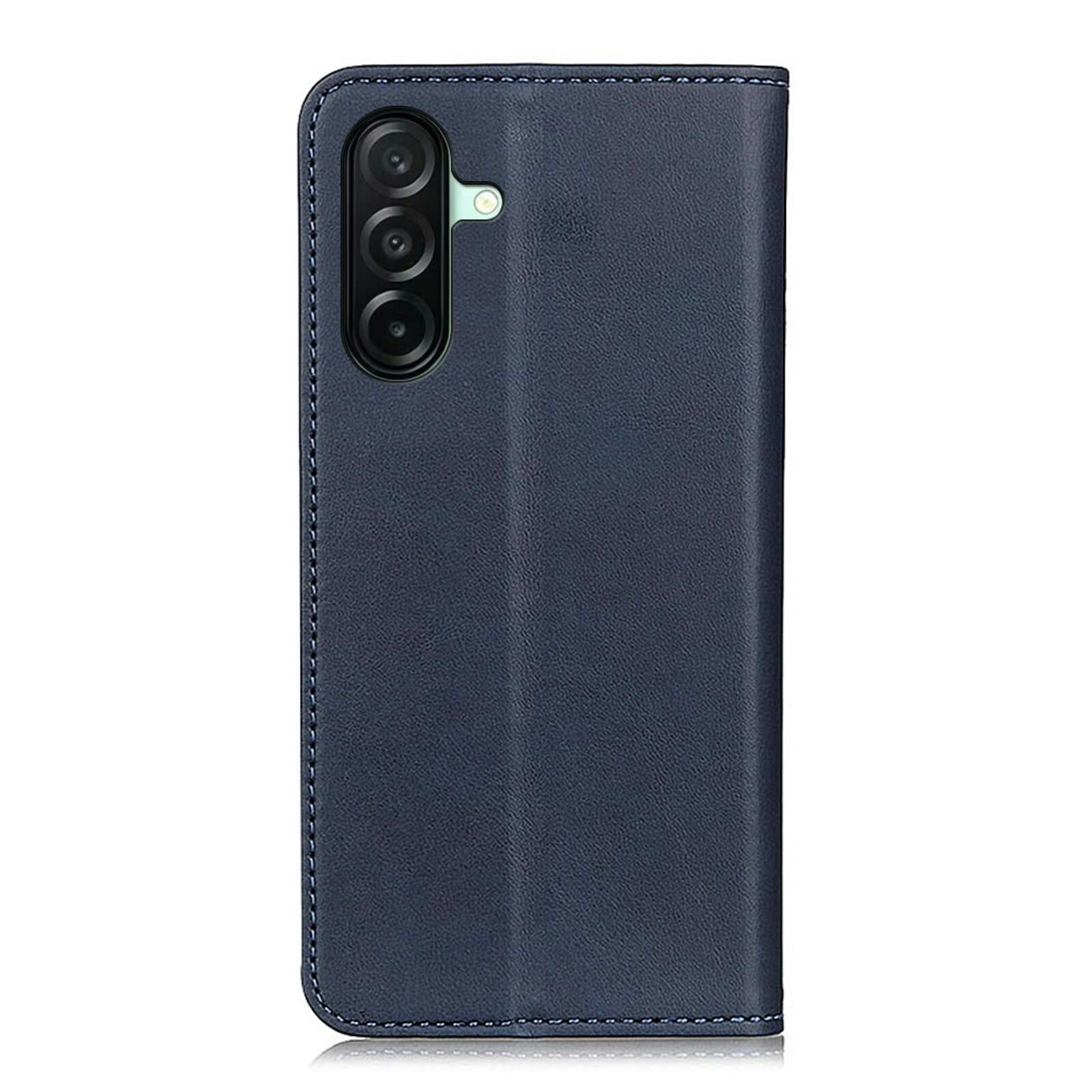 CaseBody Samsung Galaxy A27 Real Leather Wallet Hoesje Blauw