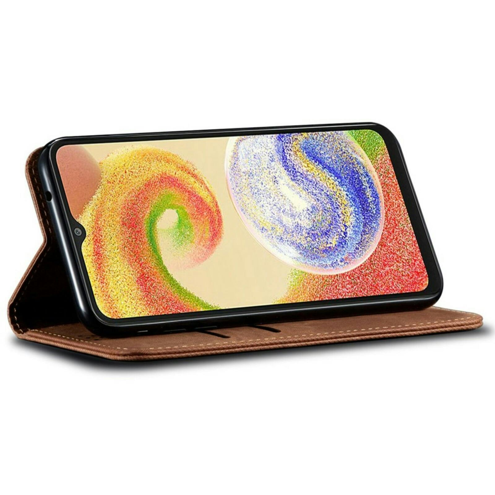 CaseBody Samsung Galaxy A55 5G Denim Bookcase Bruin