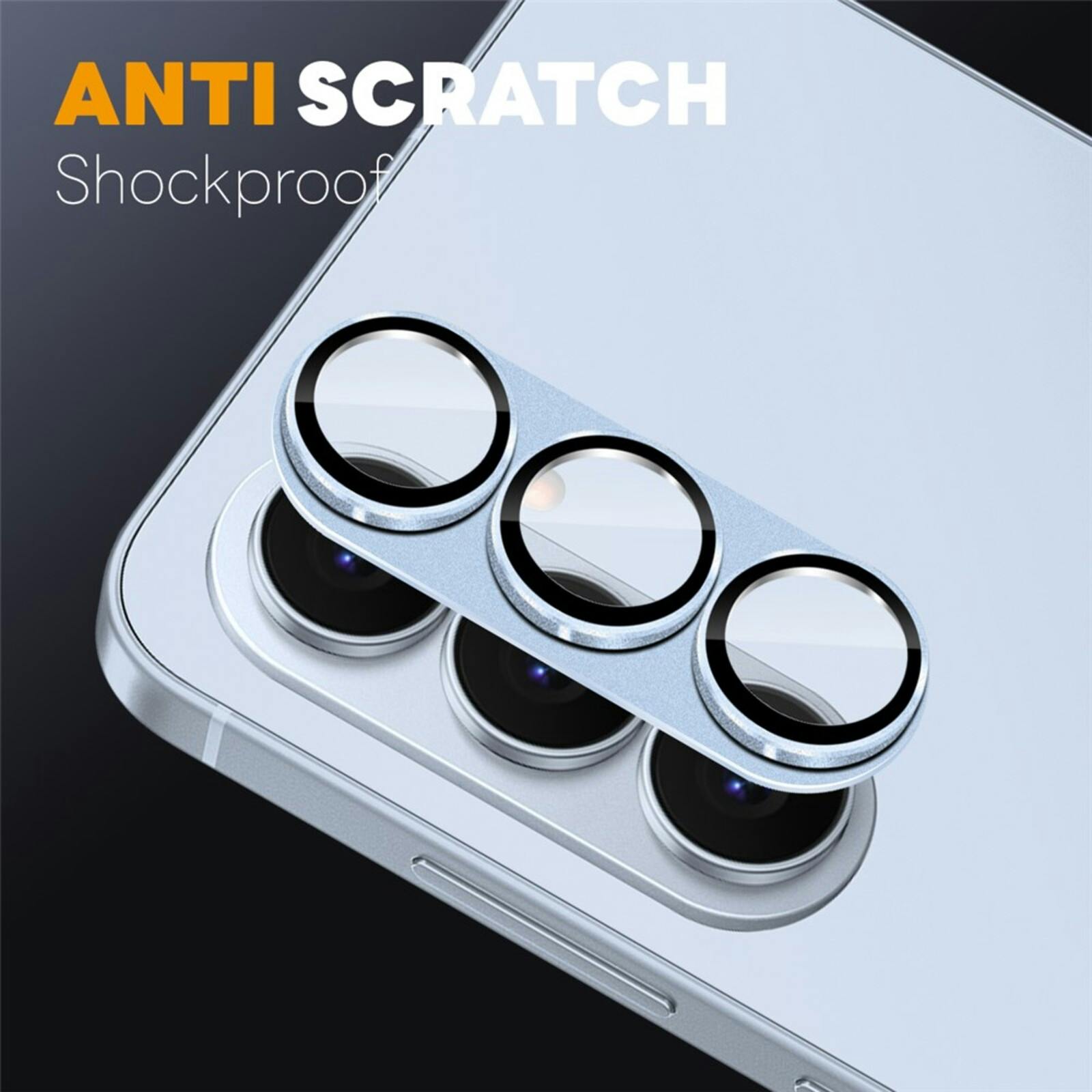 Northjo Samsung Galaxy S26 Plus Full Cover Camera Protector Blauw