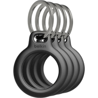 Belkin AirTag Sleutelhanger 4-pack Zwart - Voorkant
