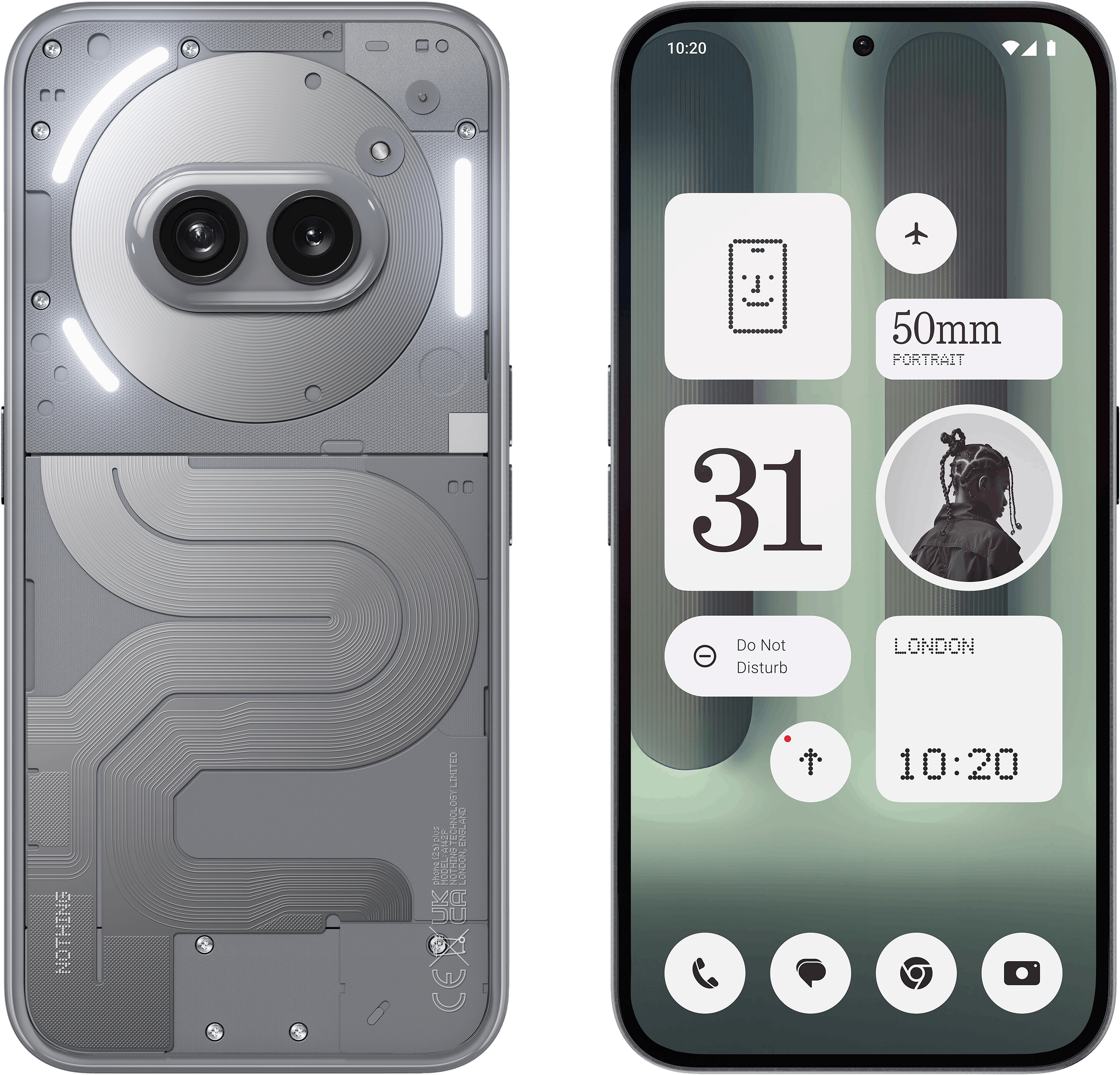 Nothing Phone (2a) Plus Grey - Foto in studio