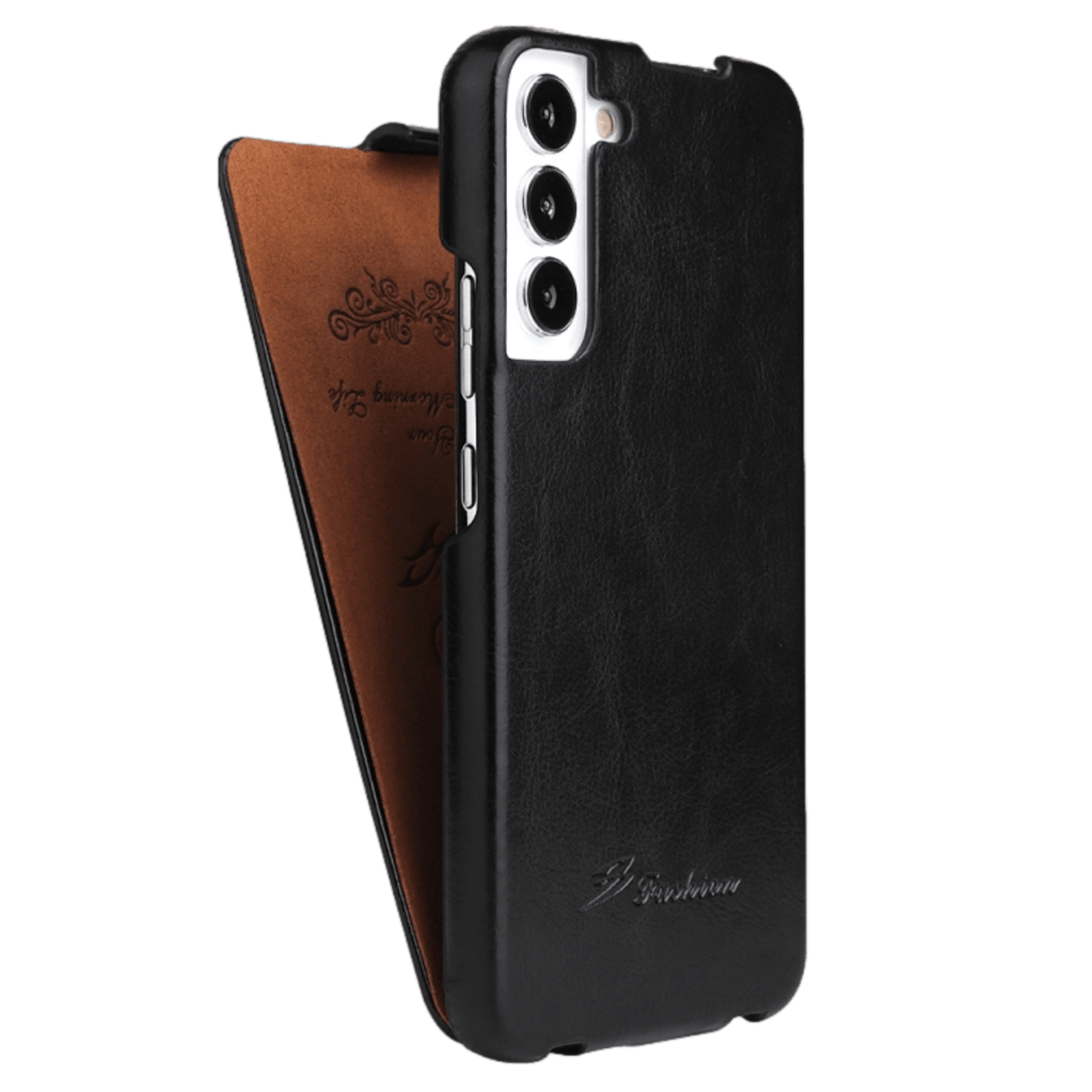 Mocaa Samsung Galaxy S22 Deluxe Flipcase Zwart