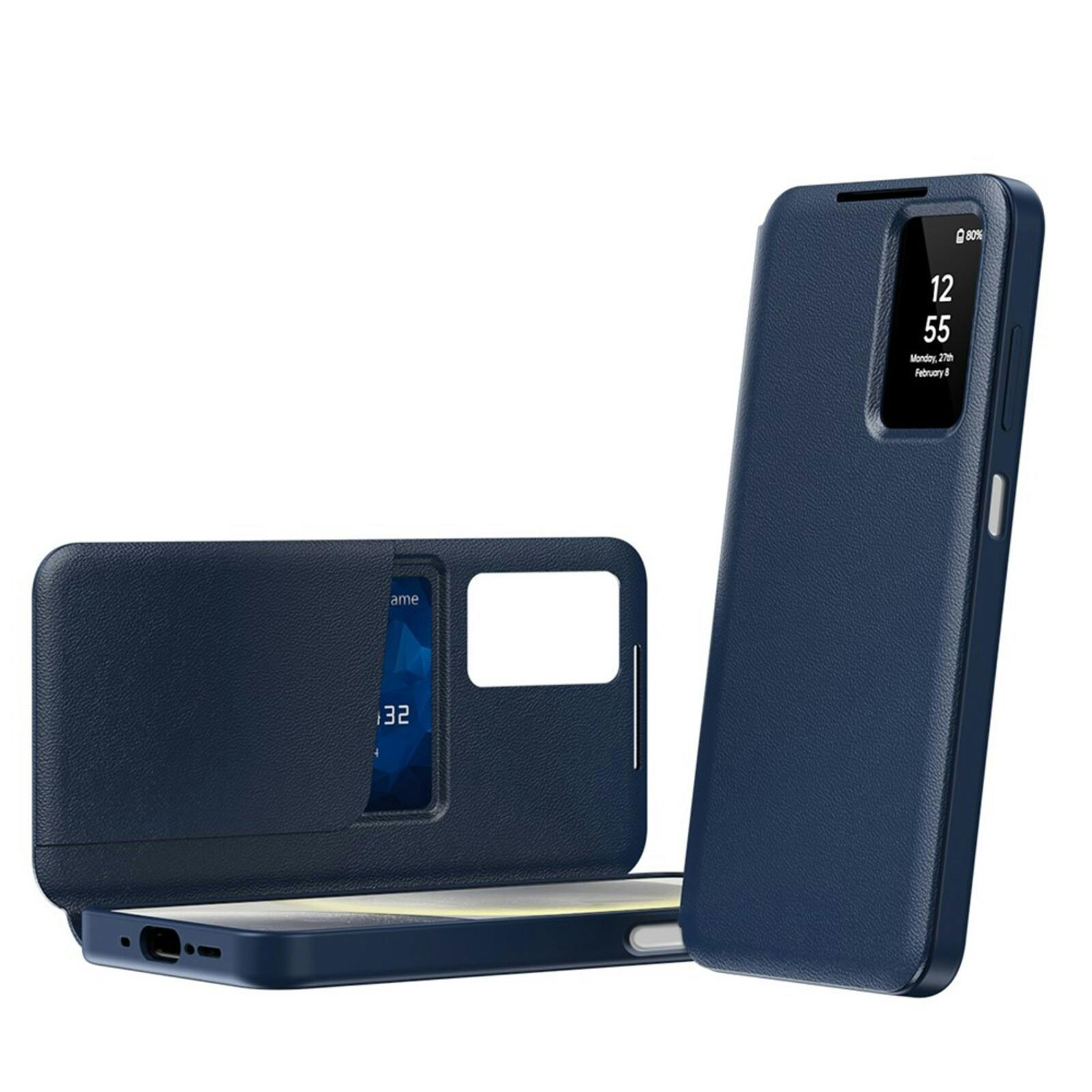 CaseBody Samsung Galaxy A17 Smart Cover Blauw