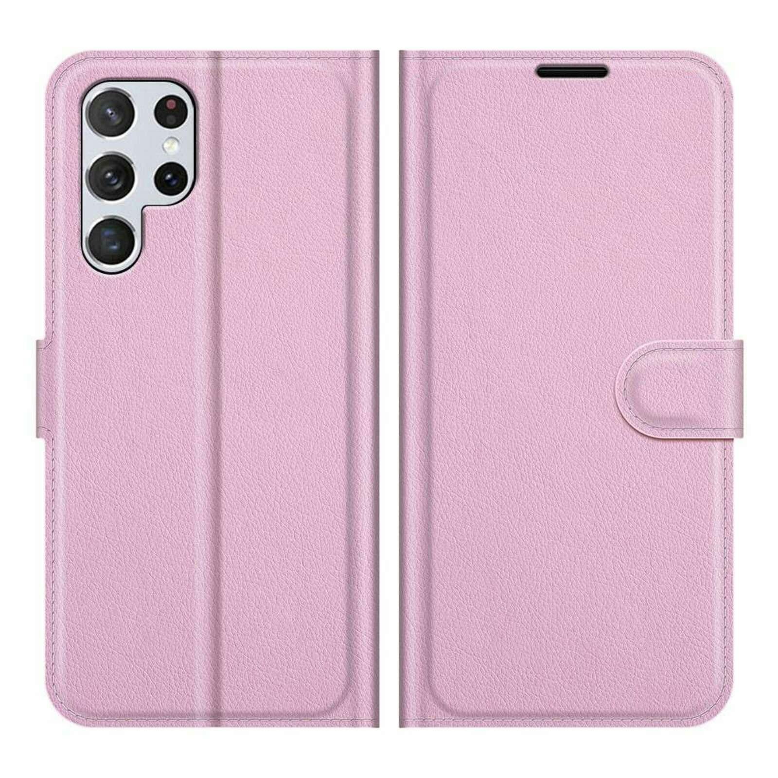 Just in Case Galaxy S22 Ultra TPU Portemonnee Hoesje Pink