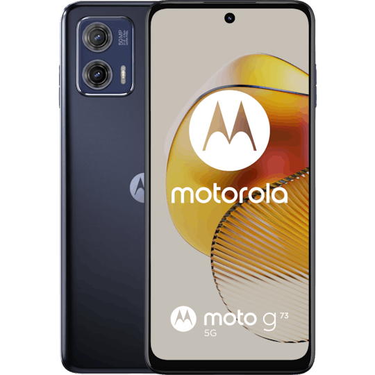 Motorola Moto G73 Midnight Blue - Voorkant & achterkant