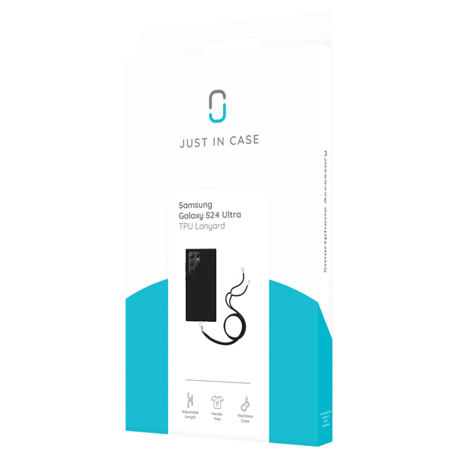 Just in Case Galaxy S24 Ultra TPU Hoesje Met Draagkoord Zwart