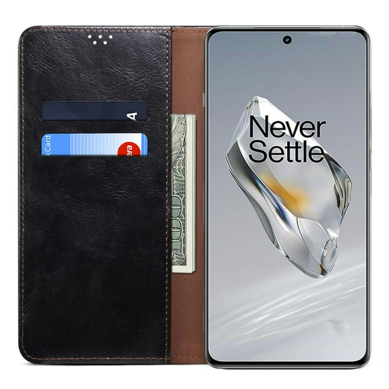 CaseBody OnePlus 12 Retro Bookcase Zwart