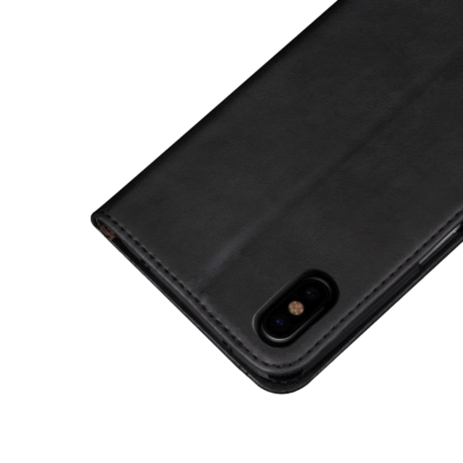 Comfycase iPhone Xs / X Retro Bookcase Zwart