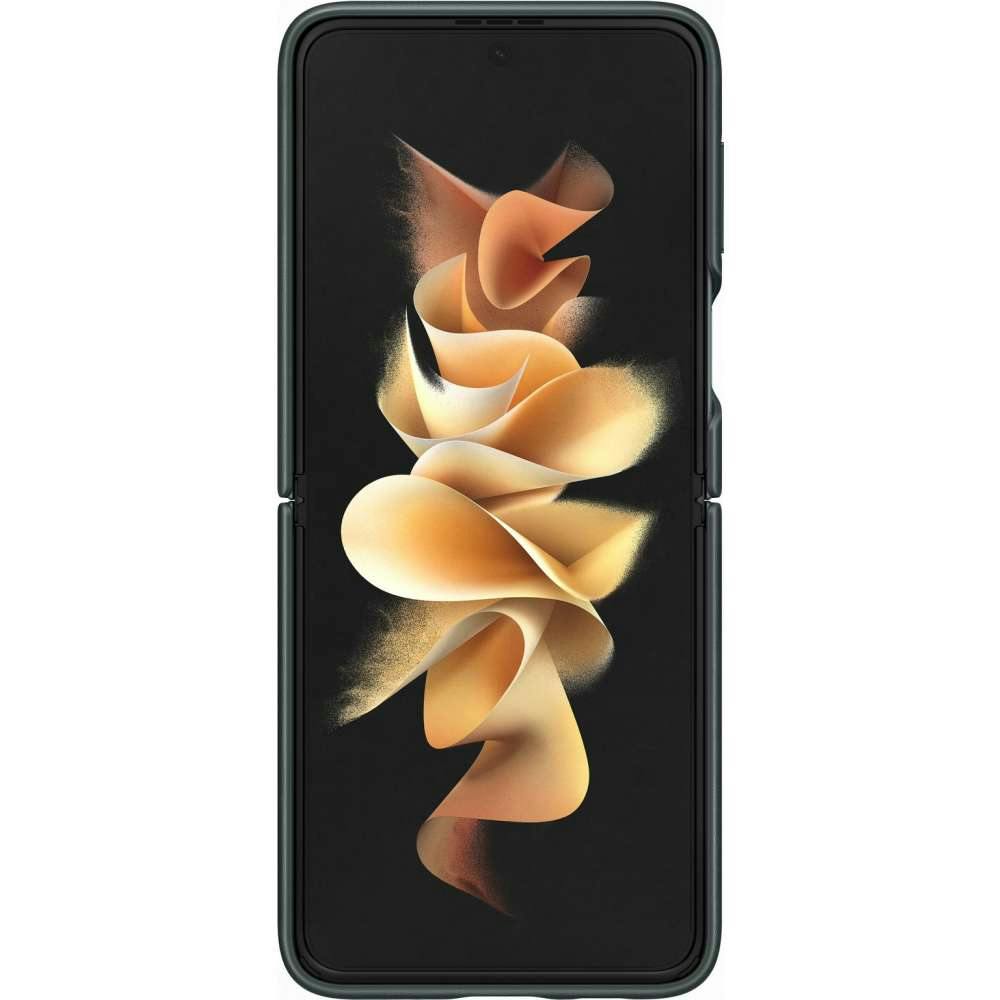 Samsung Galaxy Flip3 Leren Hoesje Groen